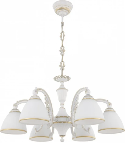 Подвесная люстра Arte Milano AM343837 347837/6 WT+G (220V, на цепи)