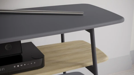 Тумба под ТВ Калифорния Юкон Графит/дуб сонома 9557096301