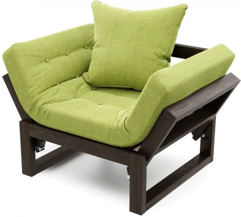 Кресло Arsko Амбер венге зеленая рогожка