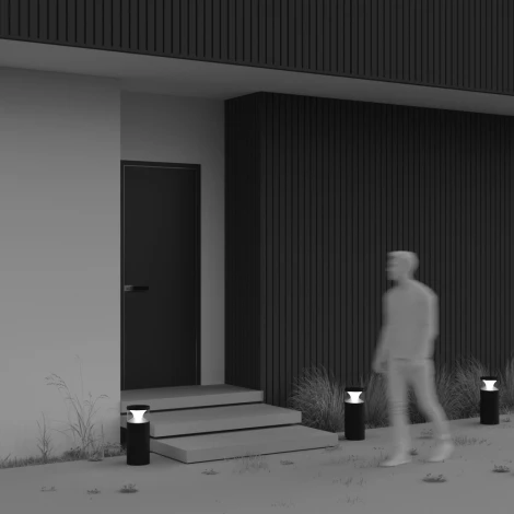 Наземный уличный светильник Maytoni Pyro O496FL-L21B3K1 (LED, 220V, круглые, IP65)