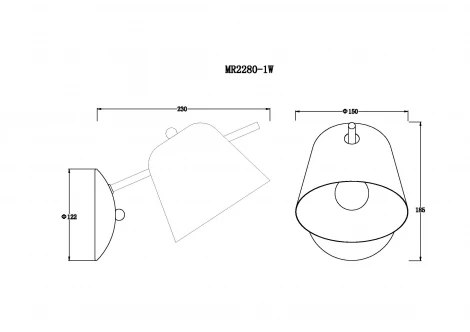 Бра MyFar Clementine MR2280-1W (220V)