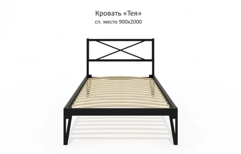 Кровать КМД 37 160 черный Форвард Тея 102177