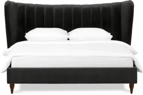 Кровать Queen II Agata L ОГОГО (арт.574727), (Ткань/Черный)