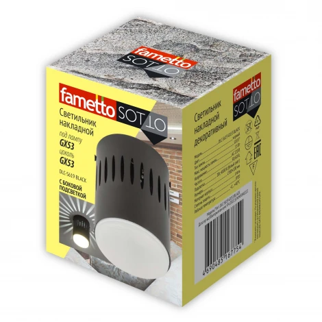 Накладной светильник Sotto DLC-S619 GX53 BLACK (220V, круглые)