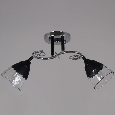 Потолочная люстра на штанге Reluce 70139-3.3-02 CR+BK (220V)