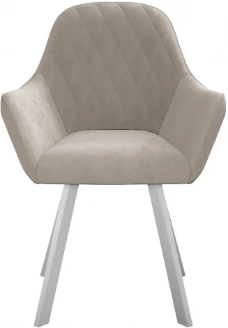 Стул 240 поворотный, Z128 бежевый, ножки белые Dikline 00-00062351