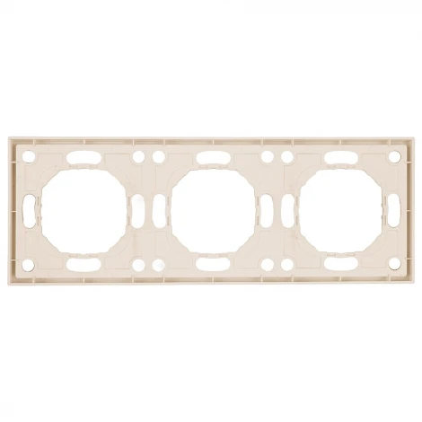 Рамка на 3 поста (кашемир, soft touch) Stekker Эмили 49912