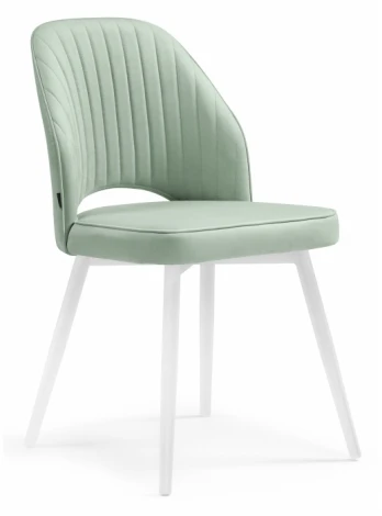 Стул Woodville на металлокаркасе Брейния velutto 14 / белый 500003