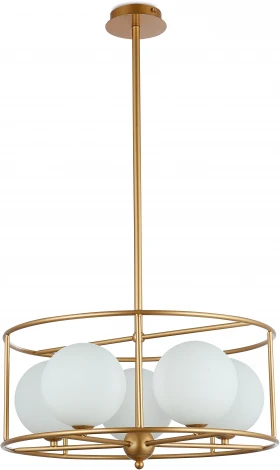 Потолочная люстра на штанге Simple Story 1145 1145-5PL (220V, шарики)