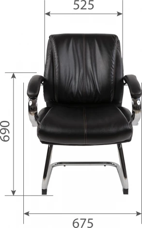 Компьютерное кресло CHAIRMAN CH423 V (Металл,Экокожа/Черный)