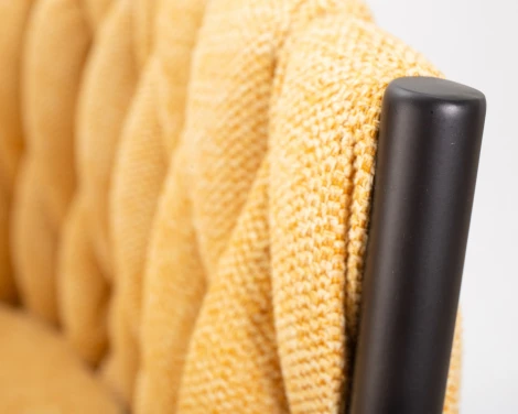 Набор 2 шт стул барный DOBRIN LEON (жёлтая ткань (LAR 275-8))