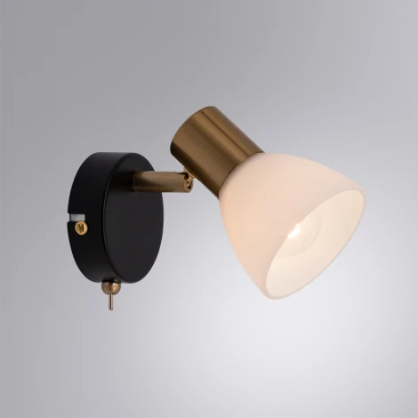Спот Arte Lamp Falena A3117AP-1BK (220V, выключатель)