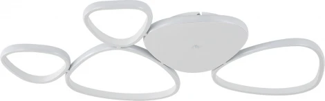 Потолочная люстра светодиодная Escada Index 10290/5LED 97Вт, металл/силикон, белый (регулировка яркости, 220V, пульт управления)