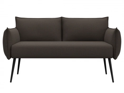 Диван прямой Лига-083 (Фанера/Металл/Рогожка/Коричневый) Лига Диванов 131062