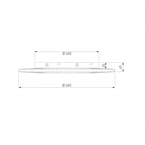 Потолочный светодиодный светильник с тканевым рассеивателем Eurosvet Kreis 101003 LED