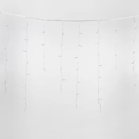 Бахрома светодиодная с эффектом мерцания, 3м. соединяемая, 200 светодиодов, синий и белый свет Uniel ULD-B3007-200/TTK BLUE-WHITE IP44