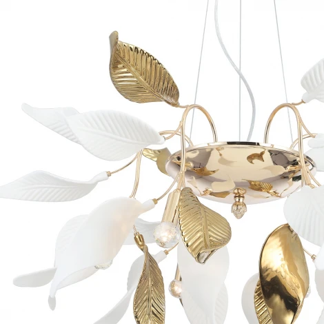 Подвесная люстра Crystal Lux STEFANIA SP6R (220V, на тросе, листья)