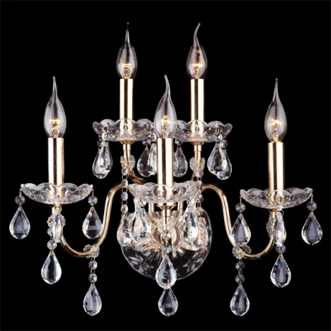 Бра Eurosvet 3600 3600/5 золото / прозрачный хрусталь