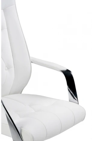 Компьютерное кресло Woodville Sarabi white / satin chrome 15424