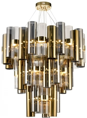 Подвесная люстра каскадная, большая Wertmark Franka WE162.54.303 (220V, на тросе)