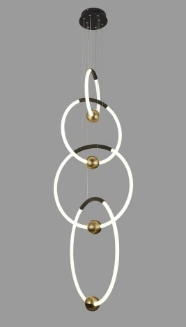 Подвесной светильник Alfa Light F4324-11 (LED, 220V, на проводе, кольцо)