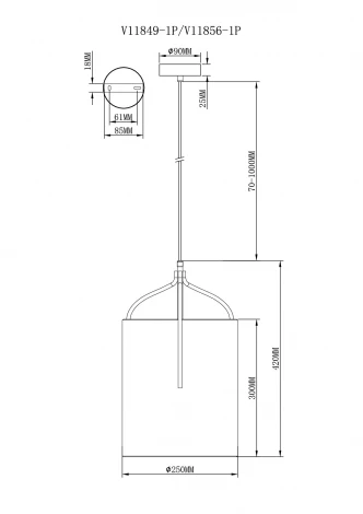 Подвесной светильник Moderli Inari V11856-1P