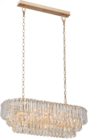 Подвесная люстра Vitaluce V5353-8/19, 19xE14 макс. 40Вт V5353-8/19 (220V, хрусталь, на цепи)