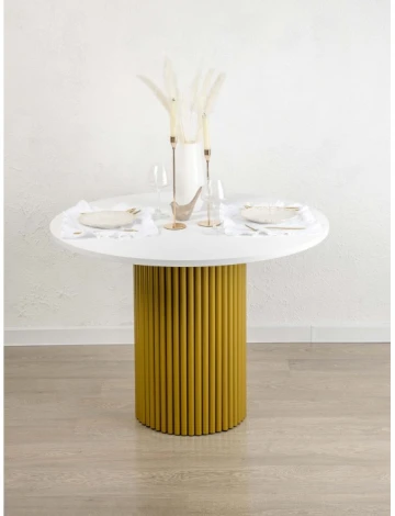 Кухонный стол Notta Барел (Металл,МДФ/Белый) арт.615164