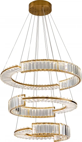 Подвесной светильник ярусный Zortes Moi ZRS.1201.03 (LED, 220V, хрусталь, пульт управления, на тросе, IP21)