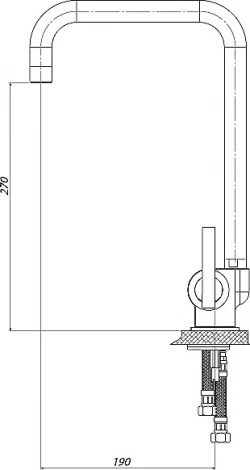 Смеситель GPD Frezia MTE100 для кухонной мойки