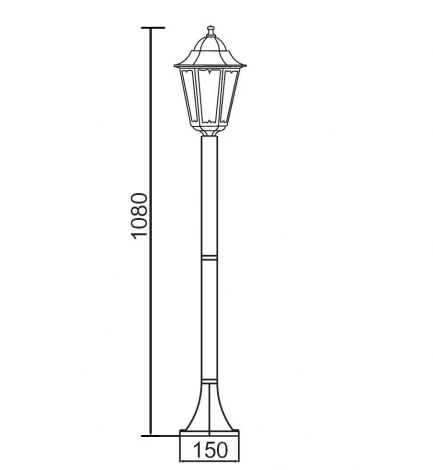 Наземный фонарь Oasis Light 79806M Gb (220V, IP44)