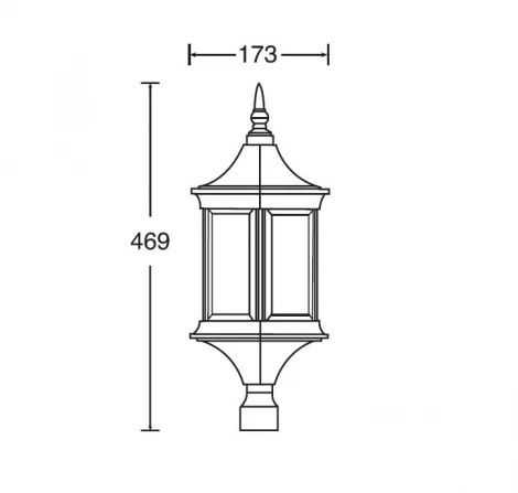 Уличный консольный светильник Oasis Light Bern 2 S 89803