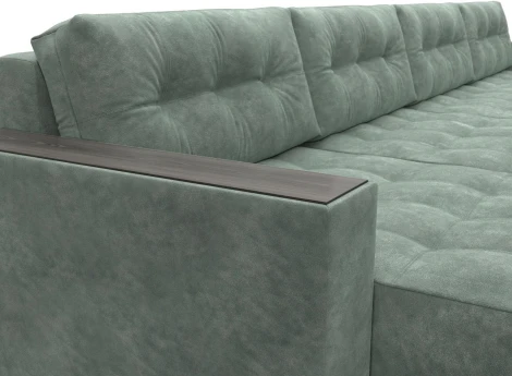 Диван П-образный с декором Лига-049 НПБ Лонг Лига Диванов (Велюр) арт.128565