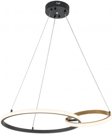 Подвесной светильник Escada Relation 10230/2LED 55W Black/Gold (регулировка яркости, пульт управления, на тросе)