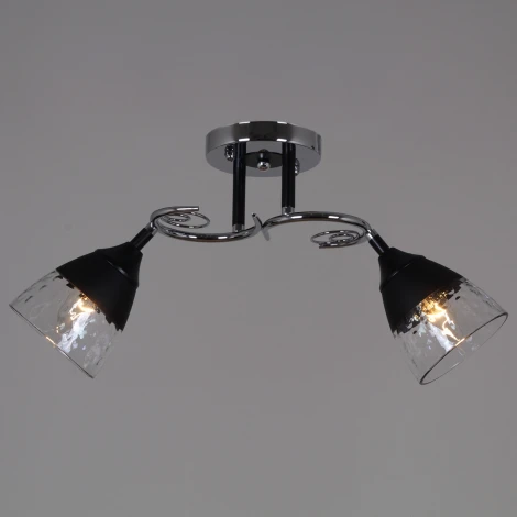 Потолочная люстра на штанге Reluce 70139-3.3-02 CR+BK (220V)