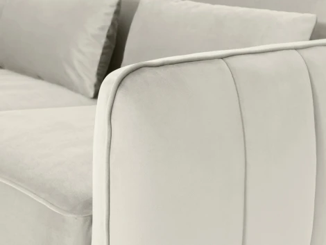 Диван Amsterdam двухместный ОГОГО (арт.342683), (Ткань/Белый)