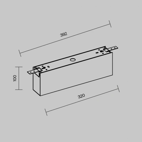 Короб для блока питания Maytoni O-TR001-BX-W