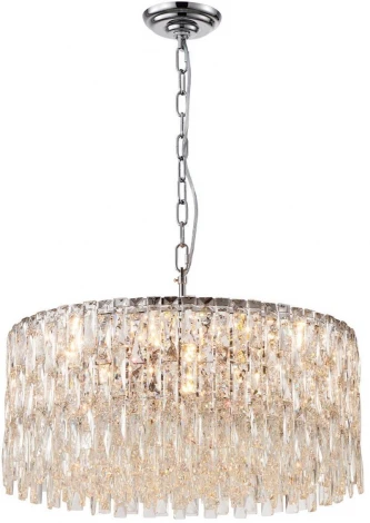 Подвесная люстра хрустальная Favourite Robby 4723-12P (220V, на цепи, круглые)