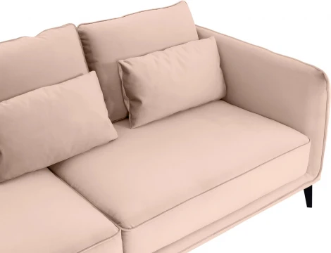 Диван Amsterdam трехместный ОГОГО (арт.701171), (Ткань/Бежевый)