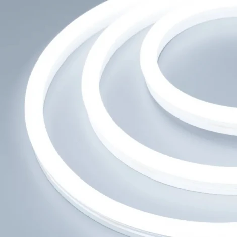 Светодиодная лента герметичная WAVE-SIDE-A120-12x25mm 230V White6000 (12 W/m, IP67, 50m, wire x2) (Arlight, Грибовидная форма) 051935