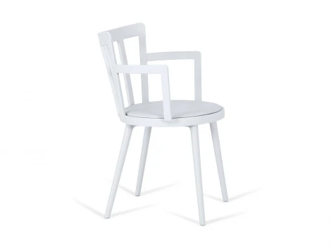 Комплект стульев Sudoku 4 шт. ОГОГО Обстановочка! 966401 (Пластик,Экокожа/Белый)