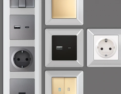 Рамка Ambrella Volt ALFA Line (Серебро глянец) 5-ая AF110405