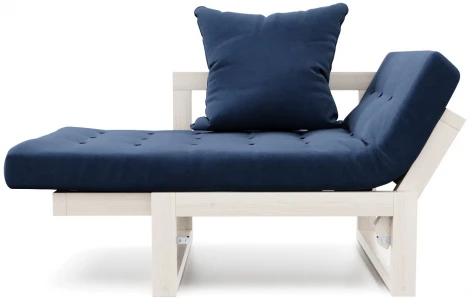 Кресло Arsko Амбер беленый дуб синий велюр