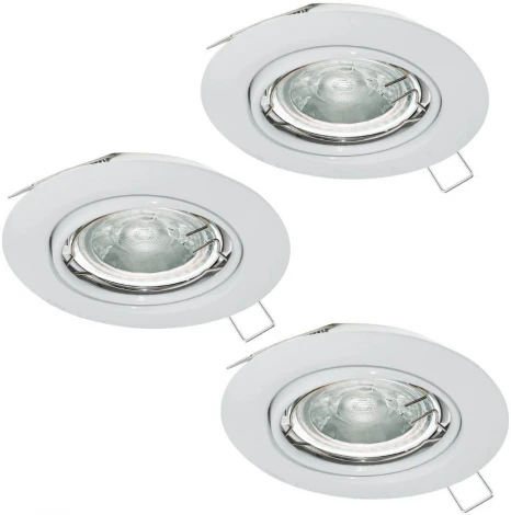 Комплект из 3-х встраиваемых точечный светильников Eglo MAZUBY 34016 (220V, круглые)