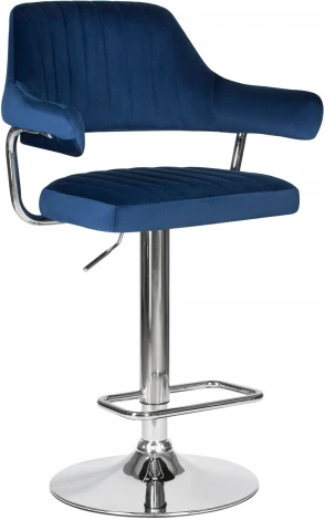 Стул барный DOBRIN CHARLY (синий велюр (MJ9-117))