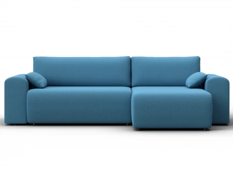 Диван угловой Лига-099 угол универсальный (ДВП,ДСП,ЛДСП,Брус,Фанера/Пластик/Рогожка/Голубой) Лига Диванов 133695