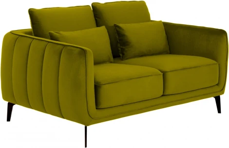 Диван Amsterdam двухместный ОГОГО (арт.698448), (Ткань/Оливковый)