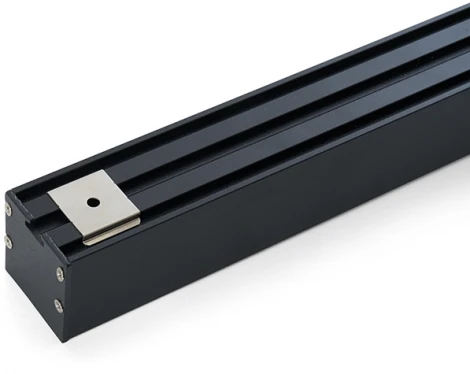 Профиль накладной для светодиодной ленты Feron 10369 "Линии света" черный CAB256