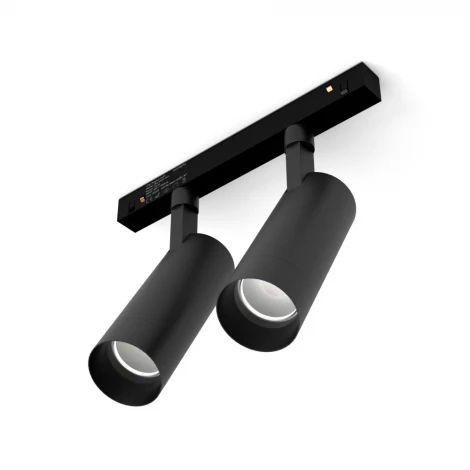 Трековый светильник магнитный 16V 48W RAUMBERG MGSPOT2X8 Bk 3000K (LED)