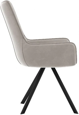 Стул DikLine 289 поворотный E52 бежевый, ножки черные арт.00-00074684